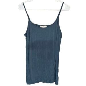 Jessica Simpson Maternity Blue Green Spaghetti Strap Adjustable Tank Top Medium